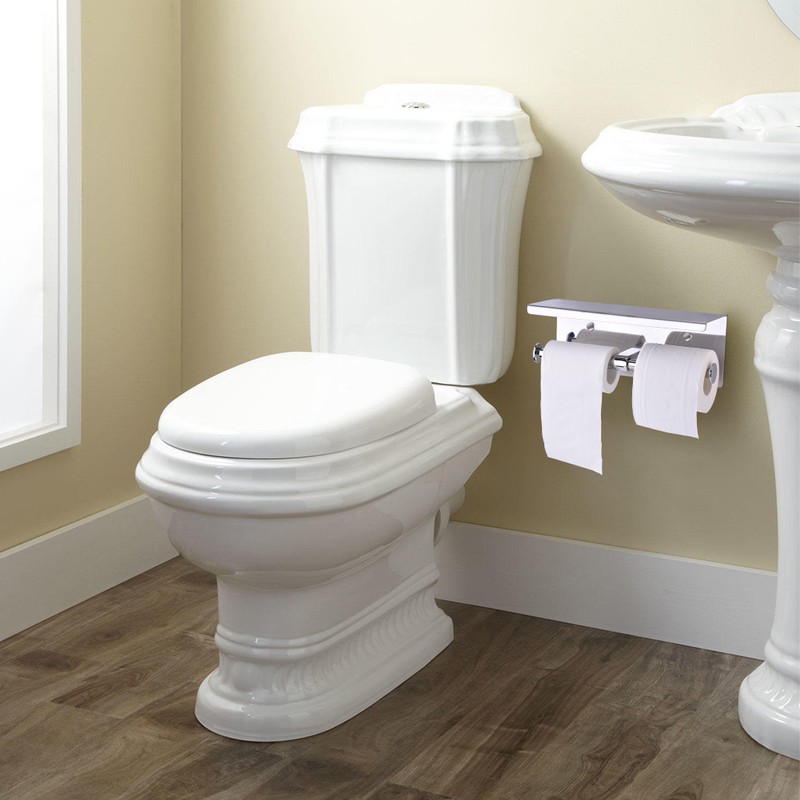 Wall Mounted SUS 304 Stainless Steel Double Roll Toilet Paper