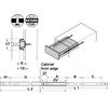 Stolmet Metal Ball Bearing Drawer runner Pr 350mm draw depth