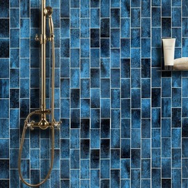 Decopus Subway Tile Peel and Stick (Stone Composite) Backsplash for Kitchen, Bathroom, Car Camper, Wall Accents - Sticker Vinyl, Removable Skinnysplash, Smart Tile Skinny Splash