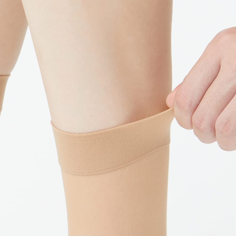 Gunze SBS515 Women's Short Stockings, Sabrina, 3 Pairs Set, Natural,