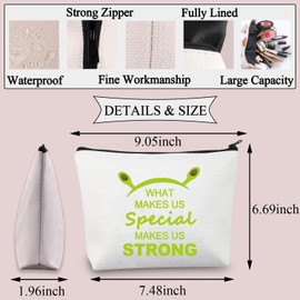 PLITI Shrek The Musical Gift Monster Movie Makeup Bag What Makes Us Special Makes Us Strong Broadway Musical Theatre Gift (Makes SpecialU)