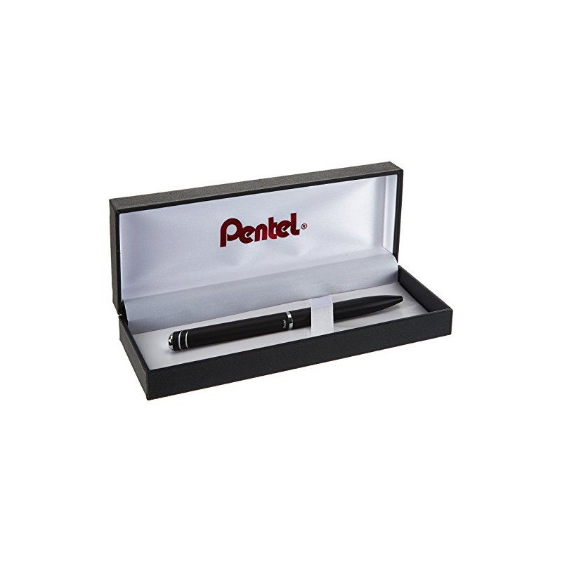 Pentel BL2007 EnerGel Philography Rollerball Pen 0.7mm Metal Barrel Black