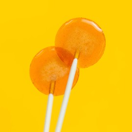 Natural Organic Honey Lollipops, 40 Pieces, 1.2 inch Diameter PURE Honey Pops, No Artificial Ingredients, No Corn Syrup, Pound, Natural Pops, 1.5 lbs, Sparko Sweets, Gold