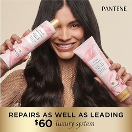 Pantene Acondicionador De Agua De Rosas Miracle Moisture Boost De Nutrient Blends Para Cabello Seco, Sin Sulfatos, 8 Onzas Líquidas Blanco 8 Onzas Líq
