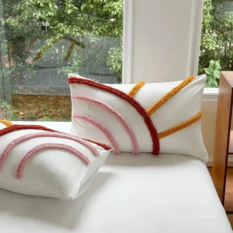 Home Factory Custom Polyester Fiber Three-piece Bed Set Featuring Soft