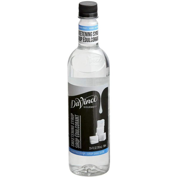 Da Vinci SUGAR FREE Sweetener (Formerly "Simple") Syrup with Splenda, 750 ml PET bottle