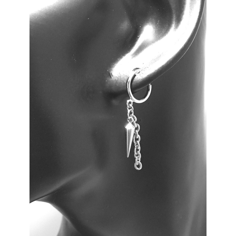 Akusetia Simple Spring Type Ring, Earrings, Single Ear, Chain Dagger,
