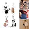 4 Pcs Multifunctional Cat Keychain Portable Key Accessories Cat Bag