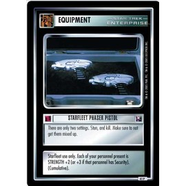 Decipher Star Trek CCG 1E Enterprise Collection FOIL Starfleet Phaser Pistol 41P