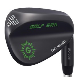 Golf Era Premium Wedge - Great Golf Wedge Set or Individual 50/52/54/56/58/60 - CNC Milled Face for More Spin - Golf Gap Wedge Sand Wedge Lob Wedge (Black, RH 52 Degree)