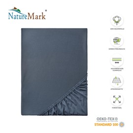 Nature mark jersey fitted sheets, 100% cotton in many sizes and colours, brand quality, standard Oeko-Tex 100., 180x200 - 200x200 cm