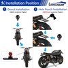 LOKLISUM 8 LED Mini Motorcycle Tail Light Brake Tail Light