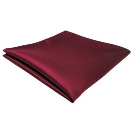 TigerTie handkerchief red bordeaux monochrome - cloth Polyester handkerchief Cavalier cloth Pochette