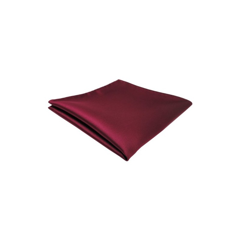 TigerTie handkerchief red bordeaux monochrome - cloth Polyester handkerchief Cavalier