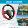 PIC AUTO Steering Wheel Cover, Silk Grain Leather Car Steering