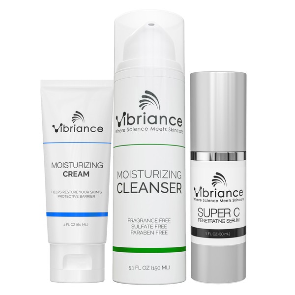 Vibriance Vibriance Bundle Skincare Set | Super C Serum, Moisturizing
