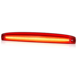 VIPMOTOZ Full LED Rear Factory Style Tailgate Brake Light Compatible With 2003-2006 Compatible with Dodge Ram 2500 3500 Dually Pickup Chrome Housing Red Lens