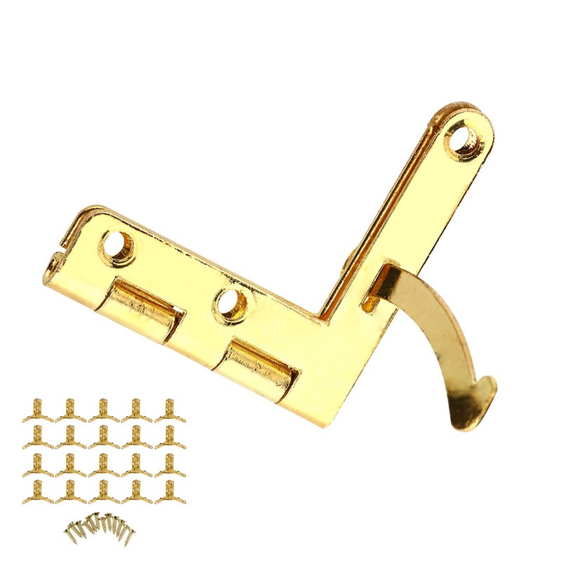 Small Quadrant Hinge, 20Pcs Jewelry Box 90 Degree Hinges with