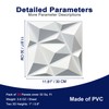MIX3D 33 Pack 3D Wall Panels, Modern Diamond Textured Design