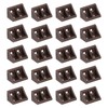 sourcing map 20Pcs Plastic Corner Braces, 90 Degree Corner Bracket,