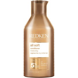 REDKEN - Acondicionador All Soft |Acondicionador hidratante para cabello seco y quebradizo | Proporciona hidratación, manejabilidad y suavidad intensa | Formulado con Aceite de Argán | 300ml