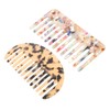 Gatuida Wide Tooth Detangling Hair Combs 2pcs Portable Anti-Static Acetate