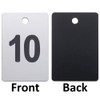 Pack of 20 Keyrings, Engraved Numbers Key Pendants with Metal