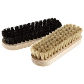 [ミスターミニット] ツインセットブラシ 【コンパクトブラシ 白+黒2個セット】 メンズ NATURAL 3mm