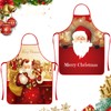 WEILAOK Christmas Cooking Apron, Christmas Apron, Cooking Aprons, Long Adjustable