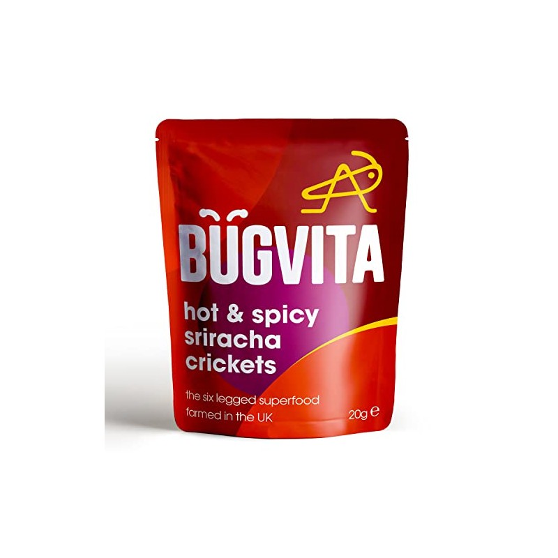 Hot and Spicy Sriracha Crickets | 20g | Farmed in