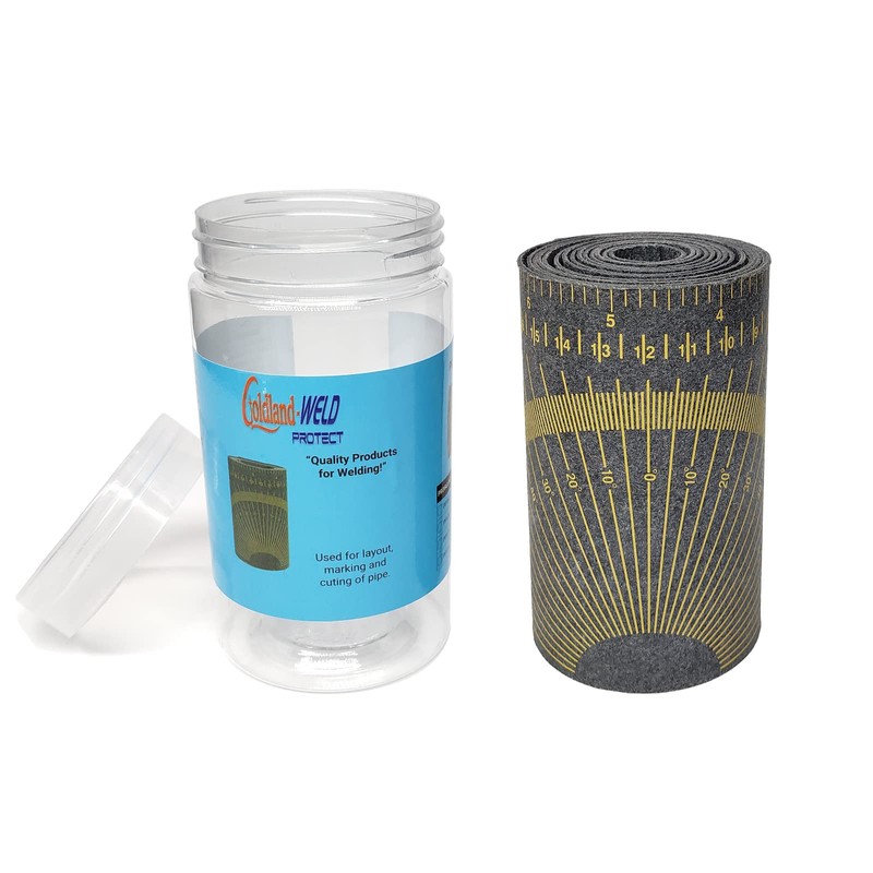 Goldland-WELD PROTECT Pipe Wrap Around, Multipurpose Pipe Measuring Tool, Flex
