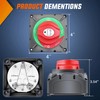 Nilight Battery Switch 1-2-Both-Off 12V 24V 48V 600A High Current