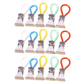 XINGSUI Metal Kitchen Tea Towel Storage Clip, Colour Towel Clip, Fabric Hanging Clip, Tea Towel Clip, Beach Towel Clip, for Kitchen and Bathroom, Pack of 15