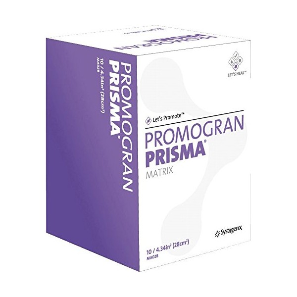 PROMOGRAN® PRISMA® Matrix Ag SILVER Size: 4.34 in" Wound Dressing - Box of 10