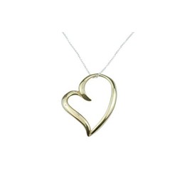 Anniversary Gifts Bronze 8 Year Anniversary Open Heart Necklace, Great 8th