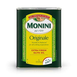 MONINI Premium Extra Virgin Olive Oil | Originale Versatile & Balanced | Tin Can | 101.4oz (3L)