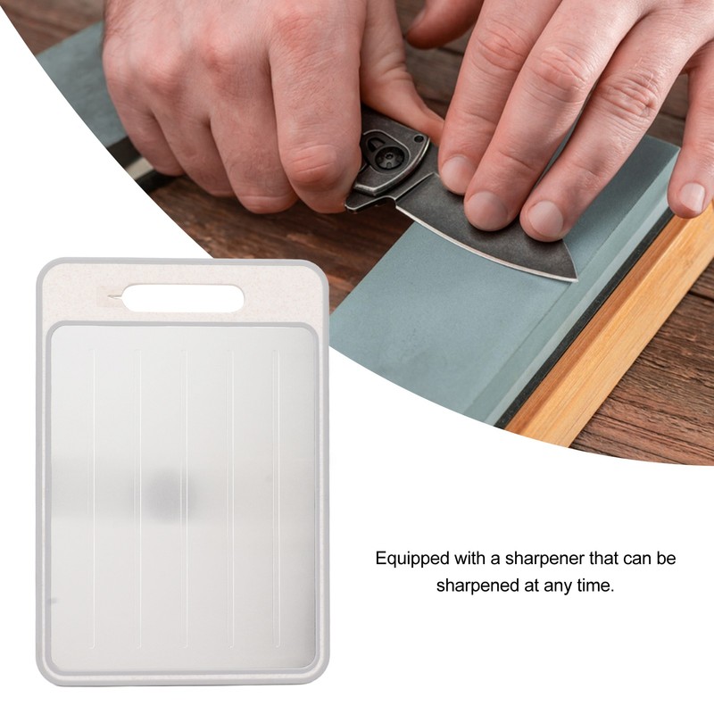 Defrosting Cutting Board Double Sided Chopping Board with Knife Sharpener