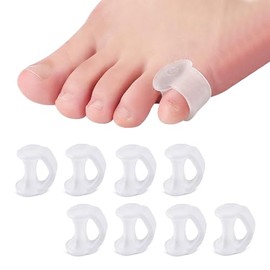 Toe Splitter Toe Spreader Small Ten Toe Stretcher Toe Spacer - 12PCS Toe Spreader Hallux valgus for Avoiding Overlapping Toes and Protecting Toes (White)