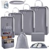 Travel Pouch, Compression Set, Travel Compression Bag, 10 Piece Set,