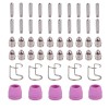 AMICO AG60HF-050, 50Pcs Plasma Cutter Consumables Nozzles, Electrodes and Cups