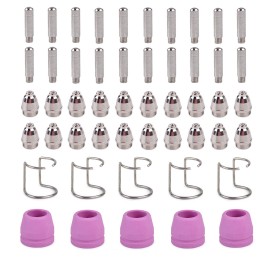 AMICO AG60HF-050, 50Pcs Plasma Cutter Consumables Nozzles, Electrodes and Cups
