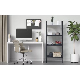 HC.LIFE Librero Organizador Minimalista Acero Carbono De 4 Niveles