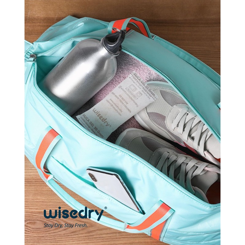 wisedry 50 Gram [6PACKS] Rechargeable Silica Gel Desiccant Packets Fast