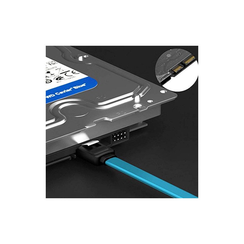 AYECEHI 6 Pack 90 Degree Right Angle SATA III 6.0