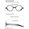 VEVESMUNDO Reading Glasses Round Men Women Flexible Bendable Eyeglasses Readers