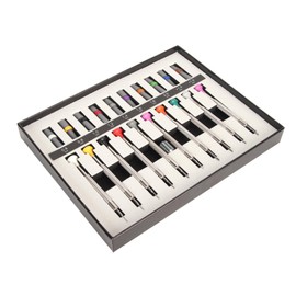 ZJchao Watch Screwdriver Set, 10Pcs Precision Screwdrivers with 8 Slots and 2 Steel Tools, Includes 10 Extra Blades for Watch Repair Jewelry Fixing Eyeglasses Electronics Maintenance