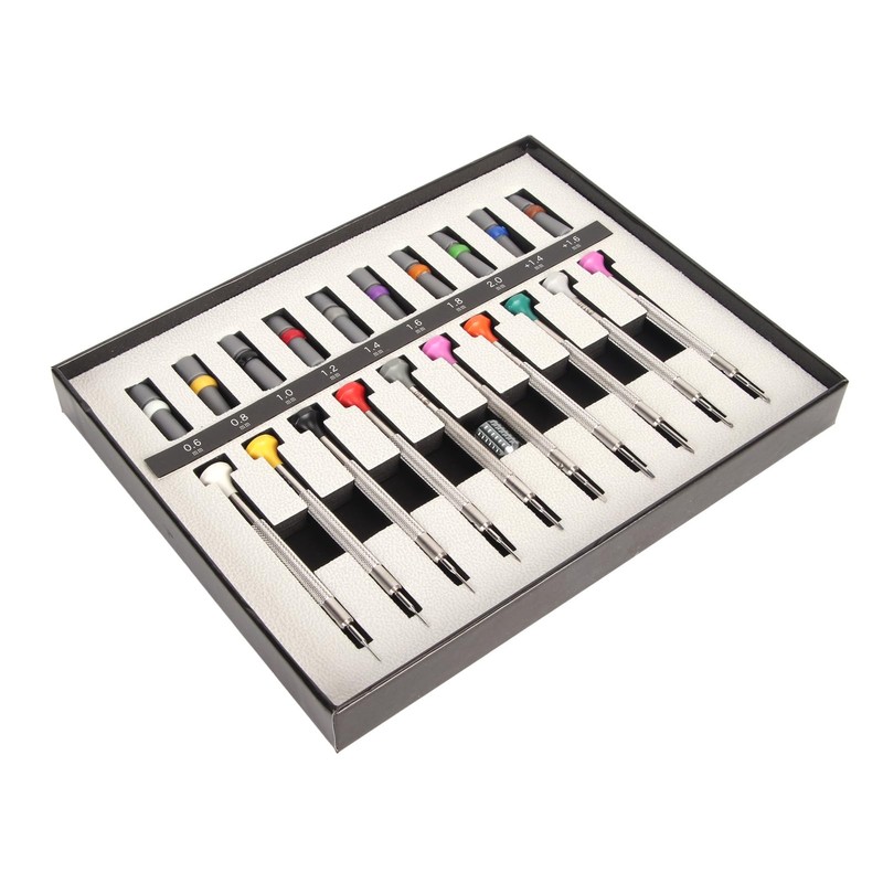 ZJchao Watch Screwdriver Set, 10Pcs Precision Screwdrivers with 8 Slots