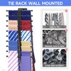 Tie Rack Wall Mounted, Tie Organizer for Men, Tie Rack
