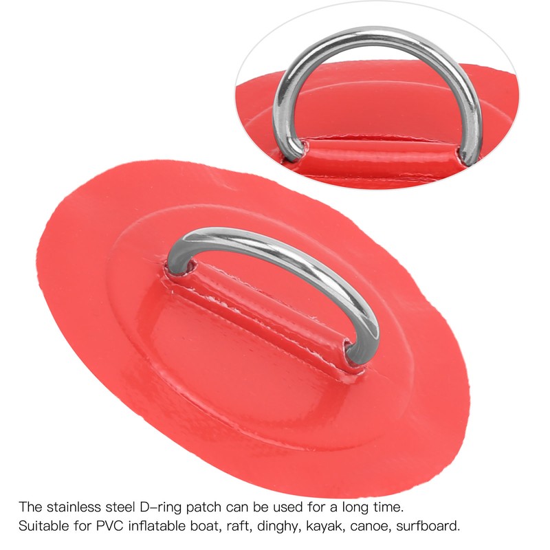 4pcs Inflatable Boat Kayak DRing Pad Patch Marine Fixed Buckle