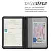 kwmobile Vehicle Registration Certificate Case with Card Slots, Faux Leather